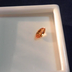 Goldener Spessartit Granat lose 0,5ct 7x3,5mm Marquise 100% natürlich G8j73 - Bild 1 von 5