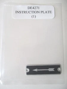 Vickers DE4271 Directional Instruction Plate Arrow Aluminum - Picture 1 of 5