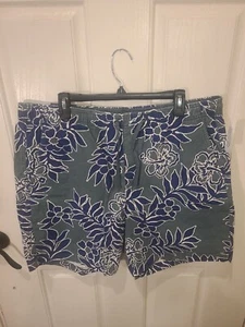 Gap Easy Shorts Mens XL 38 X 8" Swim Trunks Surf Green Floral NWT - Picture 1 of 8