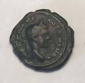 218-222 AD Ancient Roman Coin. Elagabalus. Serpent & Sceptor On Reverse - Picture 1 of 2