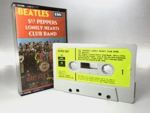 The Beatles SGT PEPPER Cassette TC-PCS7027 **UK ISSUE 1970 GREEN LABELS** SCARCE - Picture 1 of 13