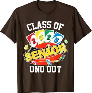 Class Of 2025 Uno Out Senior 2025 Graduation Teacher Student T-Shirt - Picture 1 of 8