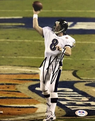 Trent Dilfer Signed Autographed Baltimore Ravens 8x10 Photo Psa/Dna - Image 1 of 2