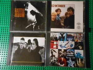 Lot of (4) U2 CDs Rattle and Hum October Joshua Tree Achtung Baby VG+/EXC - Picture 1 of 5
