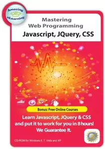 Learn JavaScript, JQuery and CSS Web Programming and Style CD Training Course - Picture 1 of 1