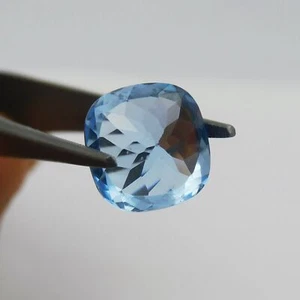 Extremely Rare 5.45 Ct Square Cushion Cut Blue Sapphire CERTIFIED Loose Gemstone - Picture 1 of 15