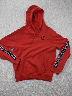 Толстовка с капюшоном мужская Marvel Deadpool маленькая красная толстовка с длинным рукавом на руку в полоску большого размера - Изображение 1 из 4