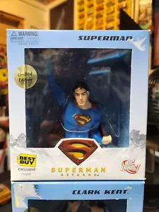 DC Direct Superman/Clark Kent Bust SET. BestBuy Exclusive. C box condition. - Picture 1 of 3