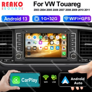For VW Touareg 2004-2011 7in Android 13 CarPlay Radio GPS Navi Stereo Bluetooth - Picture 1 of 14