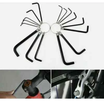 16 Pcs Allen Key Set Wrench Key Metric AF Bits Hand Tools Hex Key 1.5 to 6.0" - Image 1 of 3