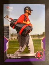 2022 Topps Now Road To Opening Day Purple #OD-20 J.D. Martinez Red Sox 15/25