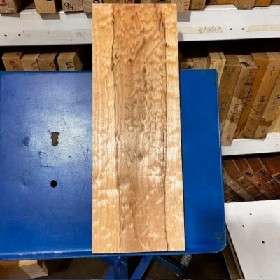 Calico Acolchado Arce Rústico🍁Billet Horno Seco Hoja KD 22"x8"x.85" Figura Foto 1 de 3