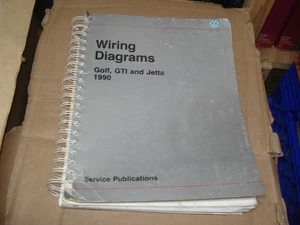 1990 VOLKSWAGEN GOLF JETTA GTI WIRING DIAGRAMS ELECTRICAL SERVICE MANUAL - Bild 1 von 5