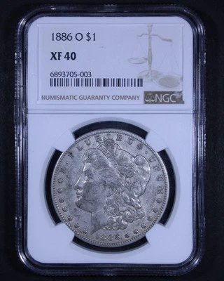 1886-O Morgan Silver Dollar - $1 NGC XF40 - Image 1 of 4