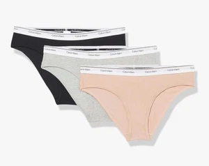 Calvin Klein Women's Cotton Stretch Bikini Panties,3 Pack Small multicolor - Picture 1 of 7