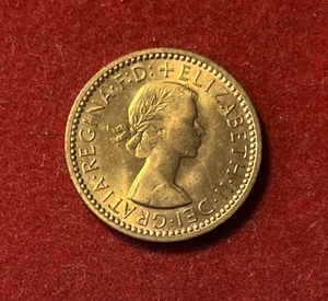 Great Britain Farthing 1956 AU Bronze Coin KM#895 T6725 - Picture 1 of 2