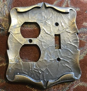 Placa de cubierta de interruptor de salida combo casa de carro Amerock vintage - Imagen 1 de 3