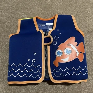 Konfidence Kinder Badejacke, Scoot The Clownfish, bis 25 kg 4-5 Jahre - Bild 1 von 5