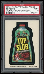 1974 Topps Wacky Packages Pegatina Top Slob Cleaner Wonder Bread 2do PSA 9 - Imagen 1 de 2