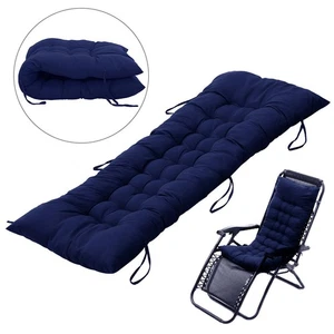 Chaise Lounge Cushion Seat Back Indoor Outdoor Rocking Chair Sofa Cushion w/ Tie - Picture 1 of 15