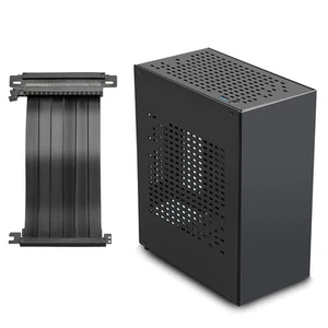 Aluminium HTPC ITX PC Gehäuse mit PCIE 3.0Kabel Mini ITX Gehäuse Spiel Computer Case - Bild 1 von 13