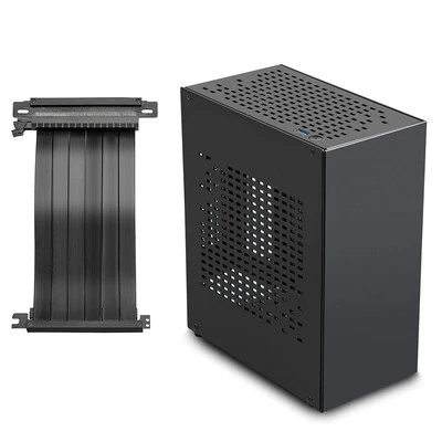 Aluminum HTPC ITX PC Case with PCIE 3.0Cable Mini ITX Chassis Game Computer Case - Image 1 of 4
