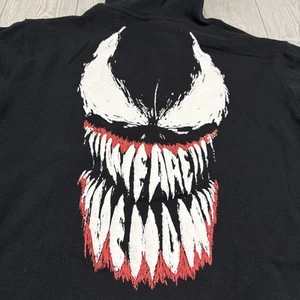 Marvel WE ARE VENOM Puff Negro Pullover Sudadera con Capucha Talla Para Hombre Mediana Cara Sonrisa - Imagen 1 de 10