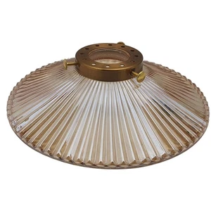 Modern Ceiling Amber Glass Light Shades Retro Lamp Easy Fit Replacement Shades - Picture 1 of 21