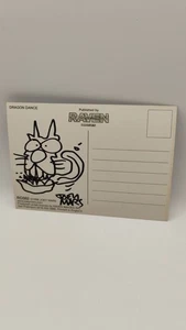 Joey Mars Dragon Dance Postcard 1998 Raven ORIGINAL ART Cat signed - Picture 1 of 5