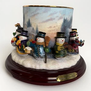The Bradford Exchange -Making Spirits Bright Thomas Kinkade Candle Holder (2009) - Picture 1 of 9