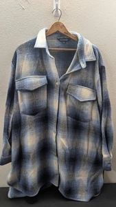 Davi&Dani oversized 1X blau weiß karierte Jacke/Sakko ideal für Herbst/Winter!! - Bild 1 von 12