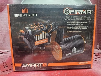Spektrum Firma 100A Brushless Smart ESC/6500Kv Sensorless Motor Combo SPMXSEMC13 - Image 1 of 4