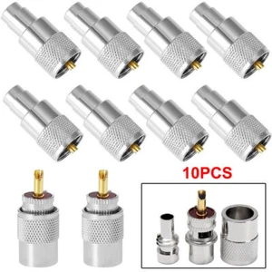 10/20 Packungen PL-259 Stecker Löten auf RF Stecker Stecker für RG8X Koaxialkabel NEU UP - Bild 1 von 13