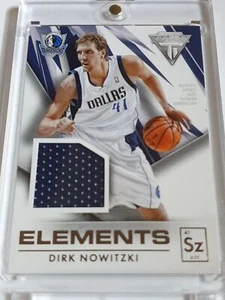2013 Panini Titanium Dirk Nowitzki #PATCH Game Worn Jersey - Ready to Grade - Picture 1 of 3