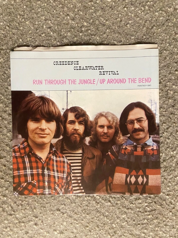 Run ... Jungle/Up Around the Bend- Creedence Clearwater - Pic Sleeve Only PS - Image 1 of 1