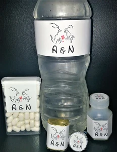 BESO/BURBUJA/PEPITA/BOTELLA DE AGUA/TIC TAC/ETIQUETA PALOMITAS DE MAÍZ CON MONOGRAMA BELLEZA Y BESTIA - Imagen 1 de 16