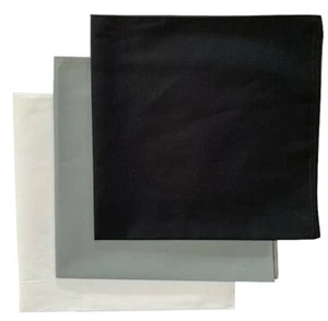 Bandane Made in USA tinta unita (confezione da 3) 100% cotone 22" x 22" - Foto 1 di 23