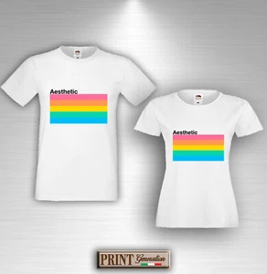 T-Shirt ARCOBALENO carino arte aesthetic tumblr moda COLORI - Picture 1 of 5
