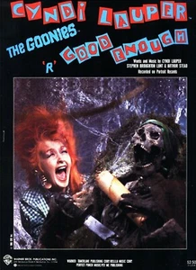 CYNDI LAUPER THE GOONIES 'R' GOOD ENOUGH NOTEN KLAVIER/GESANG/AKKORDE 1985 NEU - Bild 1 von 1