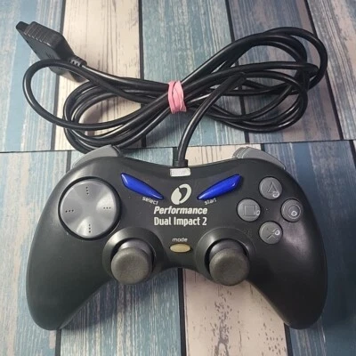 Performance Dual Impact 2 Controller, Playstation 2, Tested, Working  - Image 1 of 4