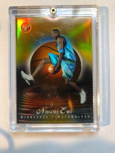 03-04 TOPPS PRISTINE #177 NDUDI EBI DIE CUT GOLD REFRACTOR  82/99 TIMBERWOLVES