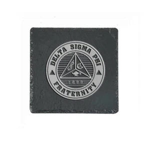 Delta Sigma Phi Fraternity Slate Coaster - Picture 1 of 1