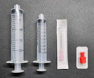 10ml & 20ml Sterile Luer Lock Syringe 18G Needles and Easy Use Caps for Mycology - Picture 1 of 2