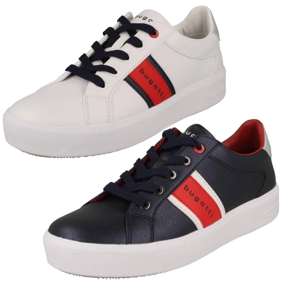 Bugatti Damen Gestreifte Detaillierte Chunky-Sohle Sneaker - BUG31511
