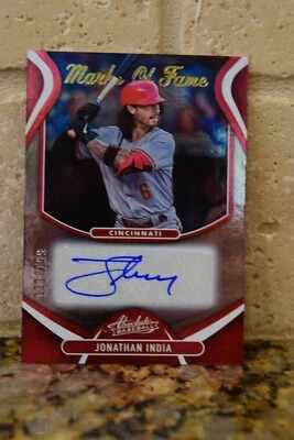 Jonathan India Absolute Baseball Marks of Fame Auto /199 - Image 1 of 4