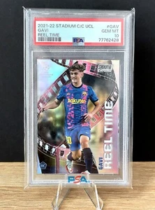 2021-22 Topps Stadium Club Gavi Reel Time Rookie PSA 10 - Imagen 1 de 3