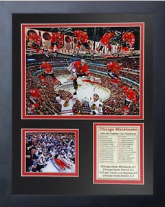 2013 Chicago Blackhawks Champions 11" X 14" Framed Photo Collage w/ROSTER - NEW - Picture 1 of 1