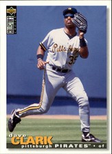 1995 Collector's Choice Pittsburgh Pirates Baseball Card #386 Dave Clark