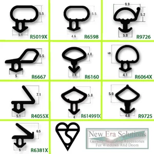 Kunststoff Fenster & Tür Dichtung Dichtung Doppelverglasung Schwarz Blase Gummi Reparatur PVC - Bild 1 von 13