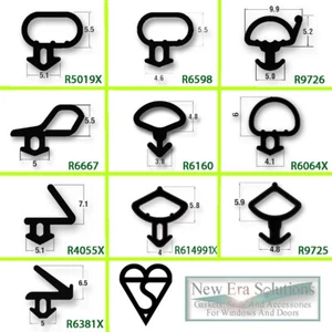 uPVC Window & Door Gasket Seal Double Glazing Black Bubble Flipper Repair PVC - Picture 1 of 14